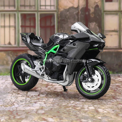 MSZ 1:18 Kawasaki Ninja H2R  GSX-R1000 YAMAHA YZF-R1 Classic Motorcycle Static Model Alloy Die Casting Car Toy Gifts