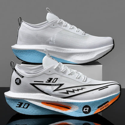 Men's Sports Shoes Full Palm Carbon Plate Running Shoes Men's and Women Marathon Racing Shock-absorbing Athletics Training Shoes