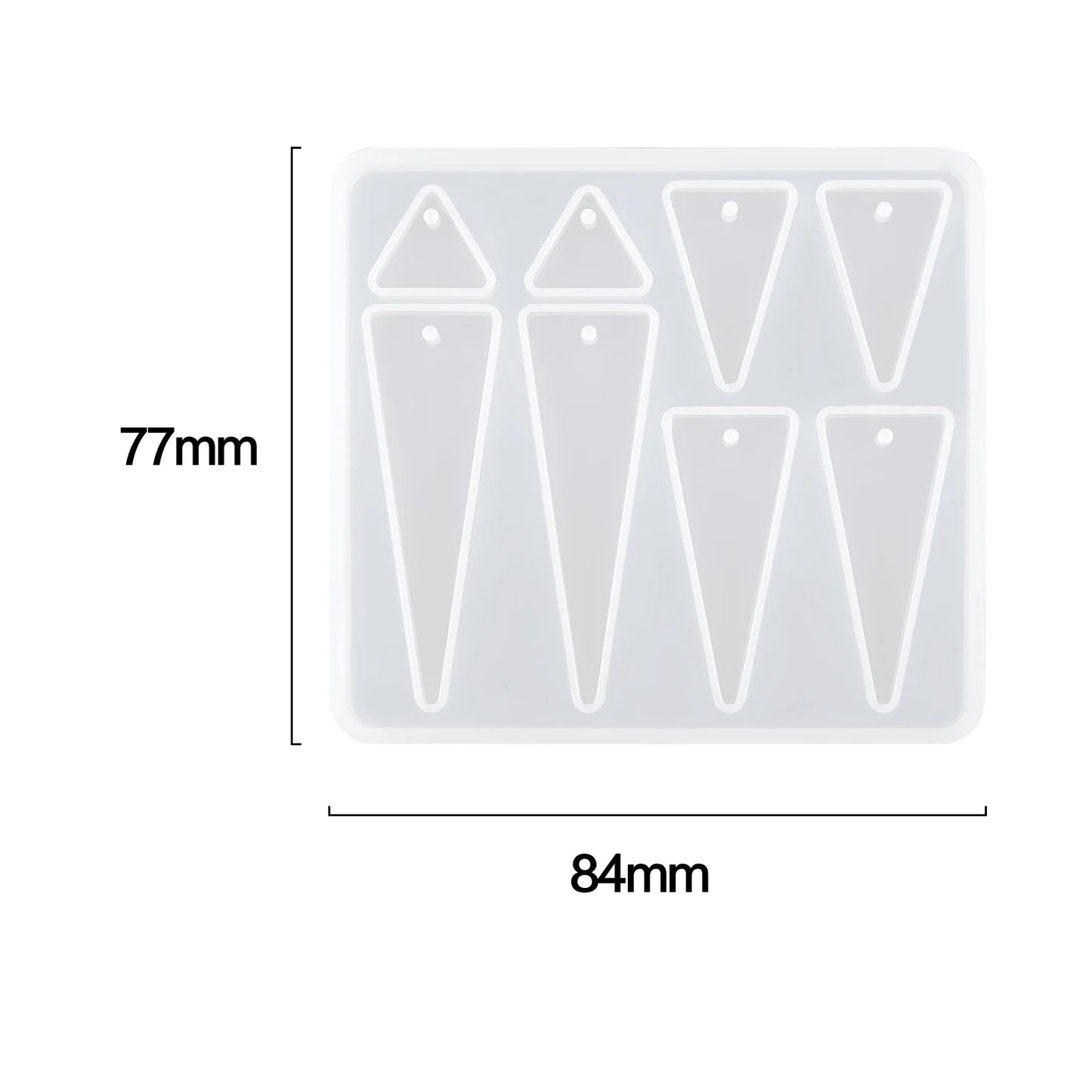 Geometric Earring Pendant Silicone Mold Round Epoxy Resin Mould For DIY Ornaments Keychain Necklace Charms Epoxy Resin Crafts