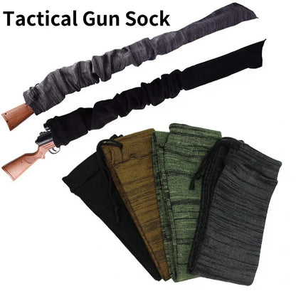 Silicone Treated Gun Socks Flexible Design Knit Hunting Shooting Socks for Rifles Scopes Pistol Grips Hunting Accessories