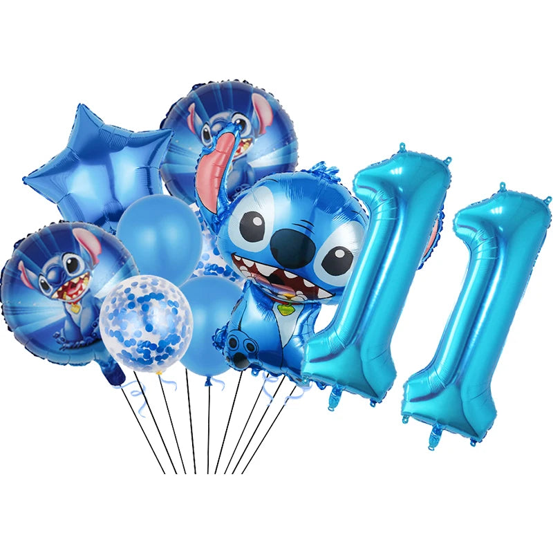 Disney Stitch Birthday Party Balloons Lilo & Stitch Balloon Sets Baby Shower for Kids Birthday Party Decorations Supplies Gifts