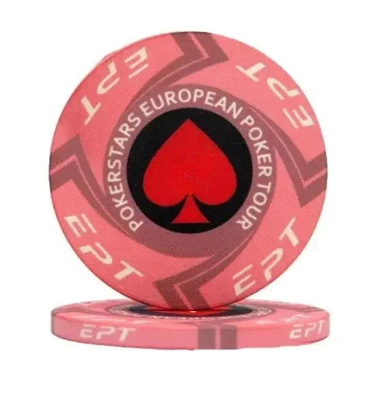 10 Pcs Portable Convenient Professional Sports Ceramic Chips Chess Poker Match Club Special Entertainment Equipment