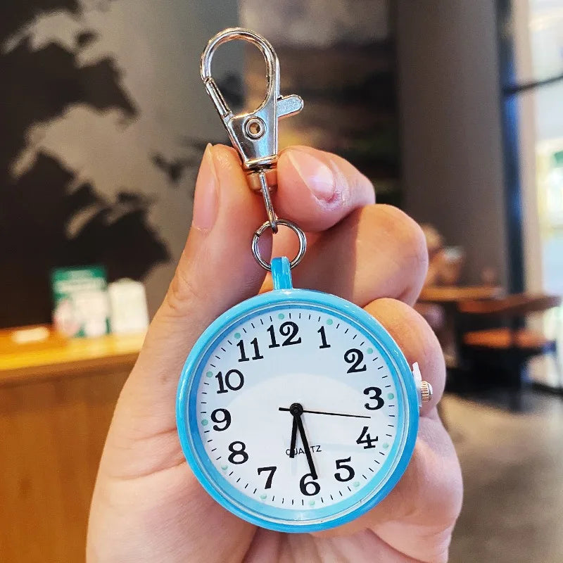 Pocket Watches Nurse Pocket Watch with Keyring Doctors Student Exam Quartz Watch Medical Vintage Watch Child Gift