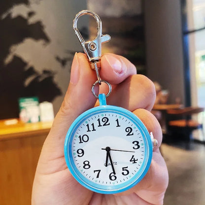 Pocket Watches Nurse Pocket Watch with Keyring Doctors Student Exam Quartz Watch Medical Vintage Watch Child Gift