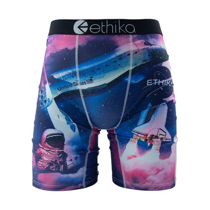 ETHIKA 1Pcs Men Underwear Sexy Boxershorts Breathable Mens Trunks Plus Size S-3XL Man Swimming Underpants Men's Panties Boxers
