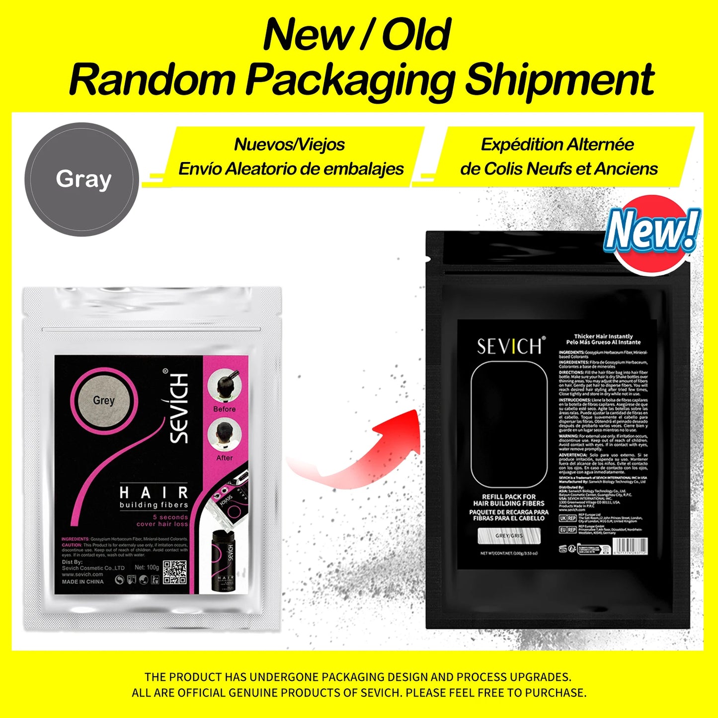 SEVICH Hair Fiber 100g Keratin Hair Fiber Thickening powder Hair Building Fiber Spray Instant Regrowth Powder Hair Loss Conceale