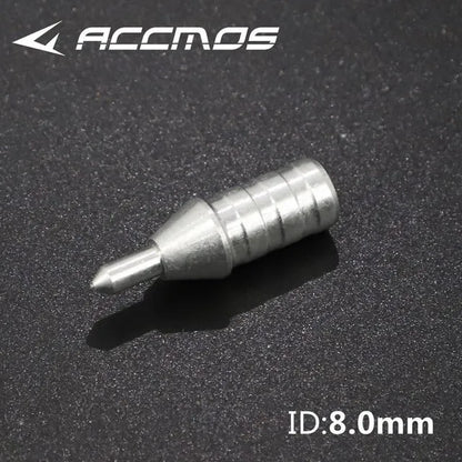 50pcs Archery ID3.2/4.2/6.2/5.2/8mm Arrow Aluminum Pin or Plastic L Nock Carbon Arrow Shaft Compound Bow Fiber Hunting Shooting