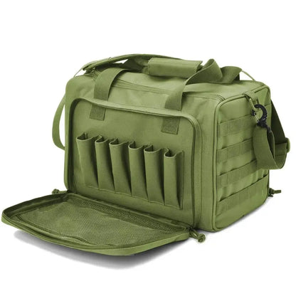 Tactical Gun Range Bag Deluxe Pistol Shooting Range Duffle Bags