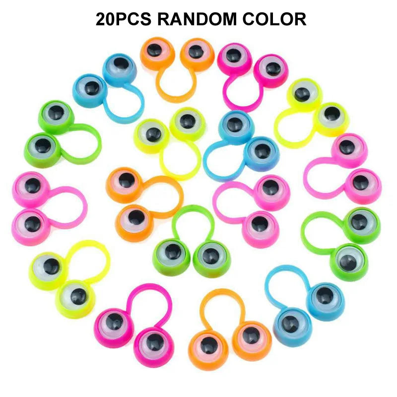 5/10/20Pcs Active Eye Ring Children Parent-child Props Cool Practical Jokes Finger Toys personality Event Giveaway Gags Gifts