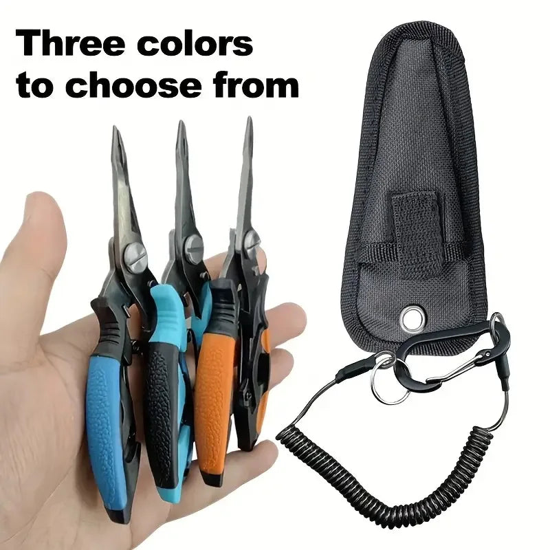 New Multifunctional Fishing Pliers Accessories 420 Stainless Steel Body Scissors Line Cutter Hooks Remover Outdoor Fishing Tools