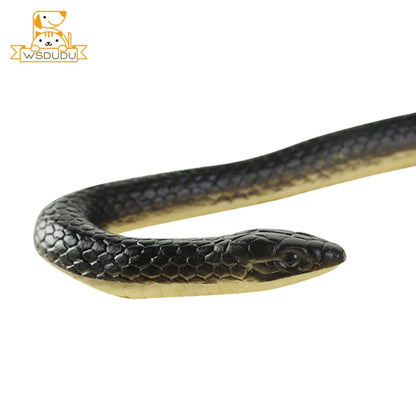 Realistic Flexible Snake Toy 1.2m Rubber Animal Prank Stress Relief Fake Model Decoration Halloween Gag Prop Kids Adults Gift
