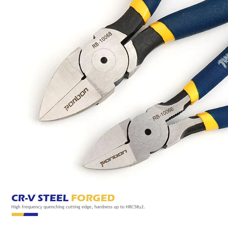 5/6/7 Inch Professional Cutting Pliers Wire Stripping Tool Side Cutter Cable Burrs Nipper Electricians DIY Repair Hand Tools