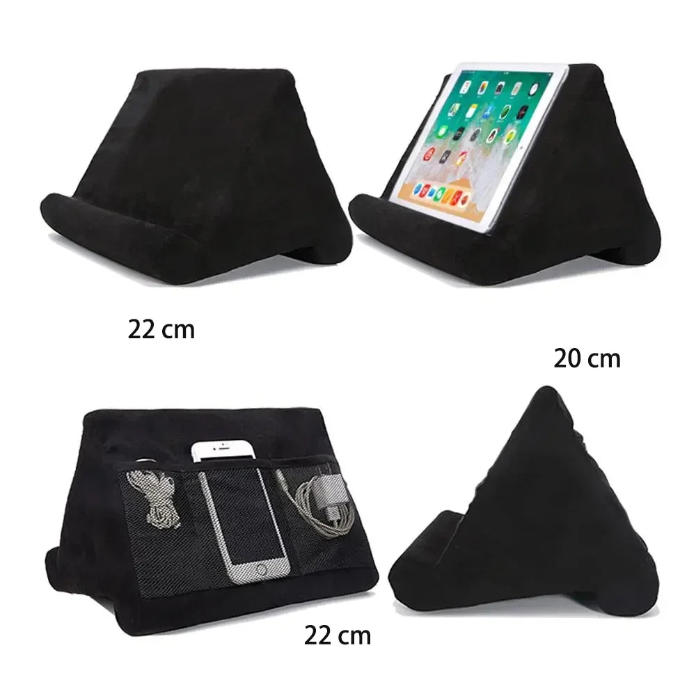 Schwammkissen-Tablet-Halter für iPad Samsung Huawei Xiaomi Tablet-Halter Handy-Stützkissen Mehrwinkel-Leseständer 