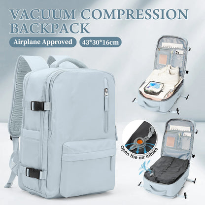 Vacuum Compression Travel Backpack - Large Capacity Foldable Hiking Bag Lightweight Laptop Bag,Essential Outdoor Travel Backpack