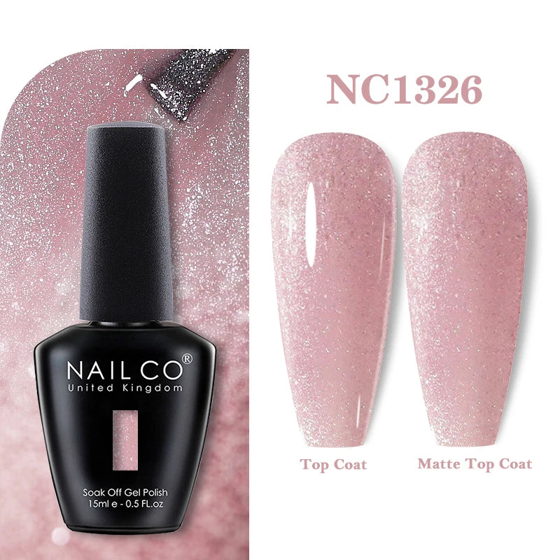 NAILCO 131Colors Vernis Semi Permanent UV Varnish Gel Nail Polish Nails Art Gel Manicure TOP BASE Varnish Hybrid