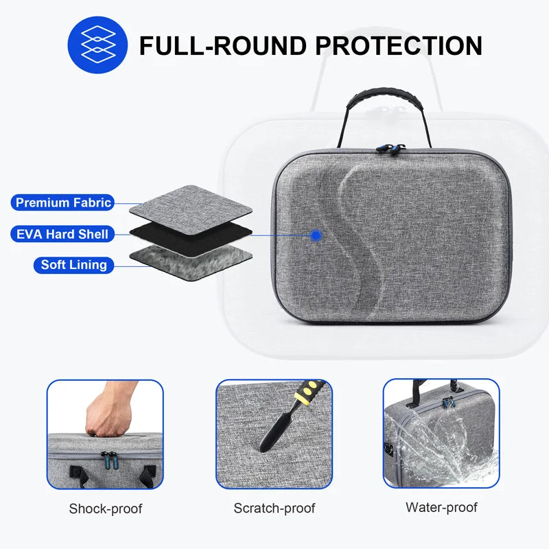 For Meta Quest 3 Storage Case VR Glasses Accessories Travel Carrying Case Portable Handheld Storage Bag