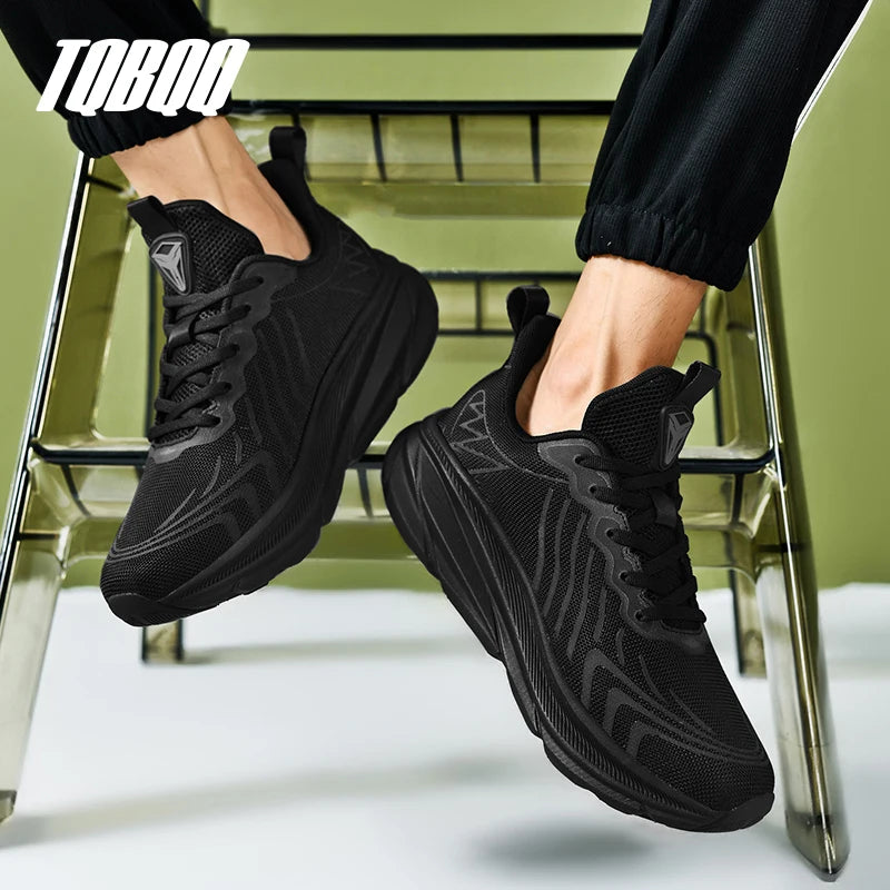 Carbon Plate Air Cushion Running Shoes for Men Soft Chunky Sneakers Women Daily Commuting Shoes Outdoor Casual Walking Shoes