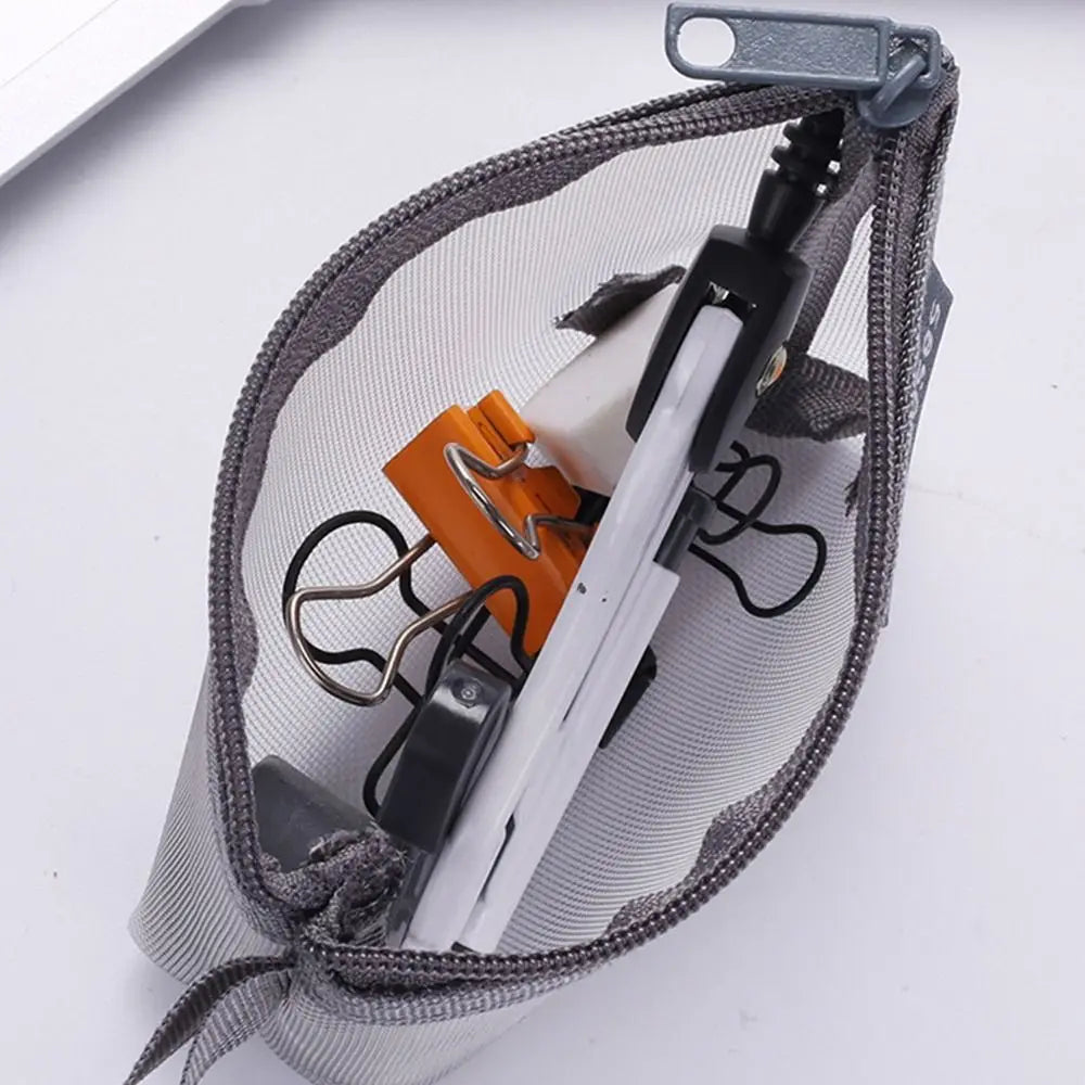 Mesh Coin Purse Key Lipstick Nylon Three-dimensional Coin Bag Small Item Storage Mini Cosmetic Bag Office