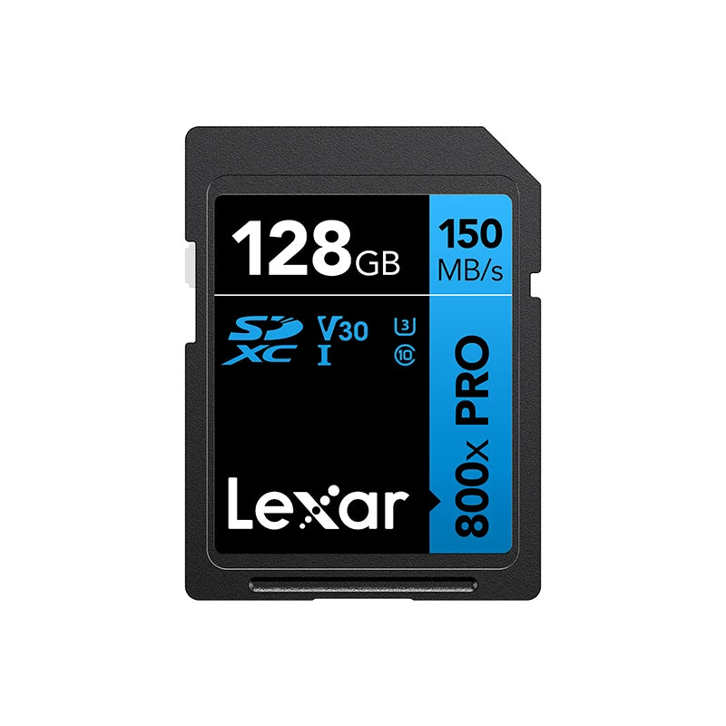 Original Lexar SD Card 800x Pro SDHC 32GB SDXC 64GB 128GB Read Max 150MB/s UHS-I Memory Card Storage Card Flash Card For Camera