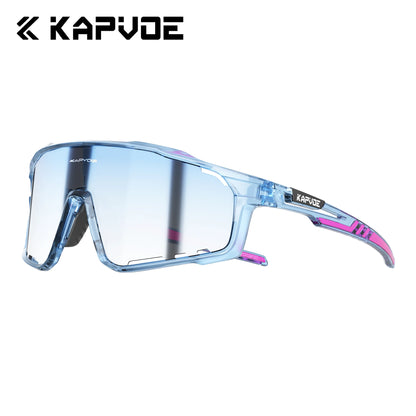 Kapvoe UV400 Cycling Sunglasses Men MTB Sport Glasses Outdoor Hiking Camping Goggles Women Road Bike Bicycle TR90 Frame 2023
