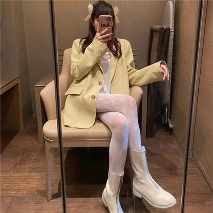 Fishnet Stockings Sexy Hot Girl Hollow Floral Butterfly Shiny White Pantyhose Woman Punk Nightclub Black Sexy Stockings