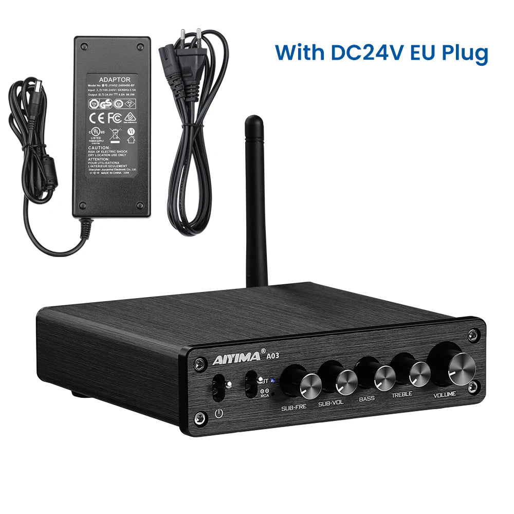 AIYIMA TPA3116 Subwoofer Bluetooth Verstärker HiFi TPA3116D2 2,1 Digitale Audio Power Verstärker 50Wx2 + 100W Sound Amplificador A03 