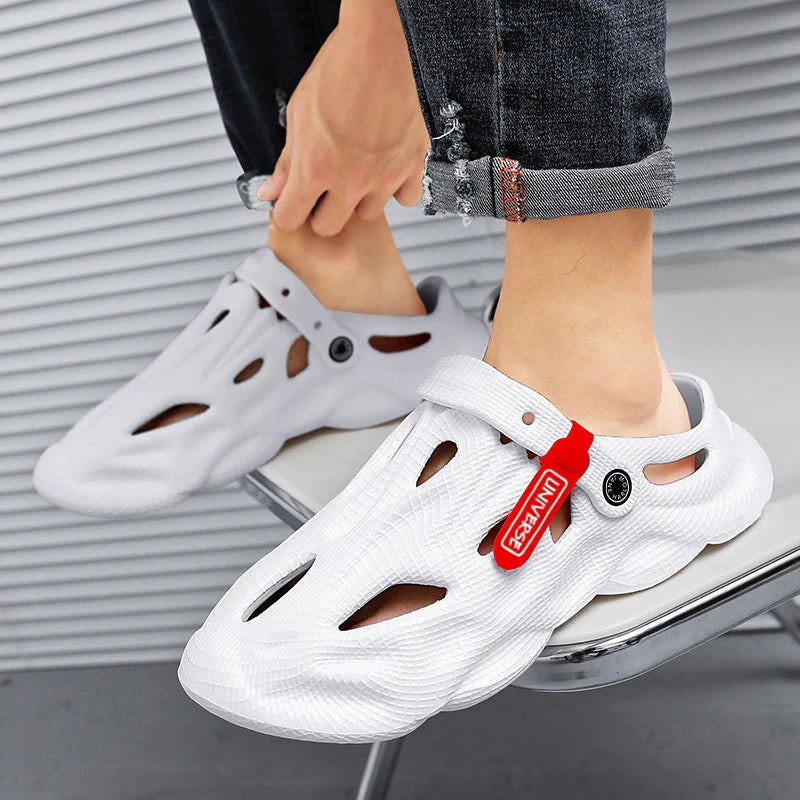 Summer Men Slippers Comfortable Platform Outdoor Sandals 2023 Beach Slippers Flip Flops Male Indoor Home Slides Bathroom Shoes