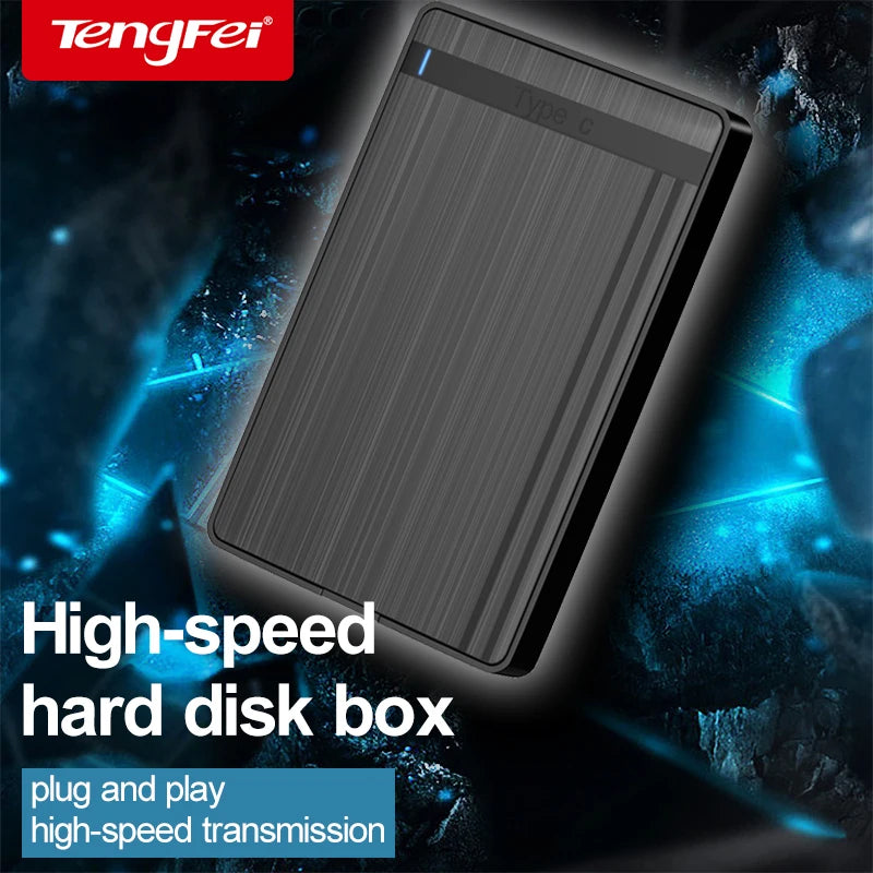 SATA to USB3.0/Typec HDD Enclosure Mobile Hard Drive Cases for SSD External Storage HDD Box With USB3.0/2.0 Cable ABS