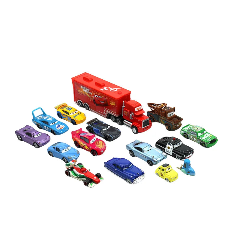 Disney Pixar Cars 3 Metal Diecast lightning McQueen Mater Champion Car Model Toy Gift Set Jackson Uncle Truck Boy Birthday Toys