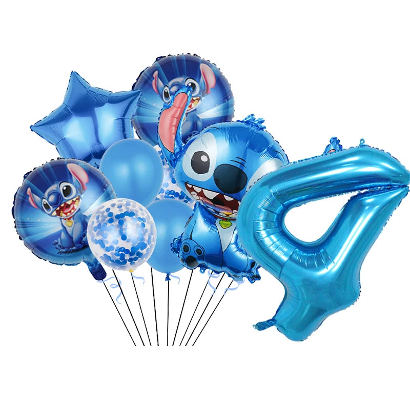 Disney Stitch Birthday Party Balloons Lilo & Stitch Balloon Sets Baby Shower for Kids Birthday Party Decorations Supplies Gifts