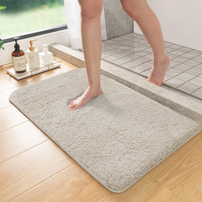 Long hair absorbent bathroom mat furry shower room foot wiping mat toilet non-slip mat entrance mat