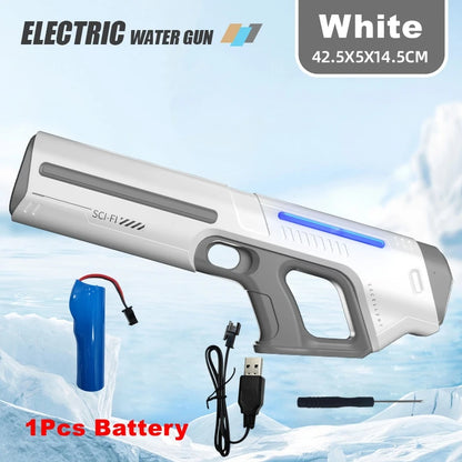 Electric Water Guns For Adults Kids Powerful Squirt Automatic Water Suction Water Blasters Summer Outdoor Beach Toy Kids Gift