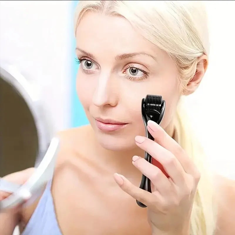 Clearance_Microneedle Derma Roller With Needles Amazing Microneedling Tool For Skin Facial Beauty Hair Beard Scalp Women And Men