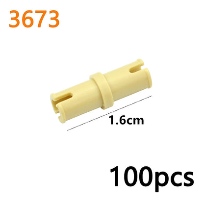 MOC Bolt Pin with Friction Peg Cross Axle Technical Building Blocks DIY Connector Bricks Compatible 2780 3673 77765 32556  32054