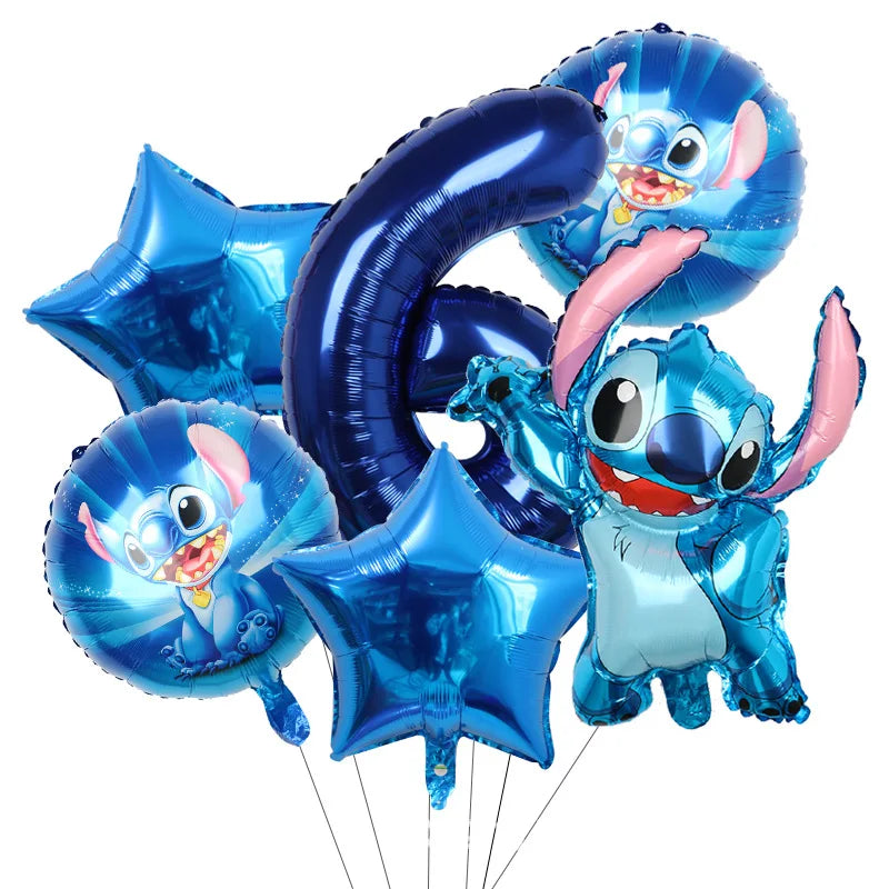 Disney Stitch Birthday Party Balloons Lilo & Stitch Balloon Sets Baby Shower for Kids Birthday Party Decorations Supplies Gifts