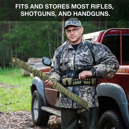 Silicone Treated Gun Socks Flexible Design Knit Hunting Shooting Socks for Rifles Scopes Pistol Grips Hunting Accessories