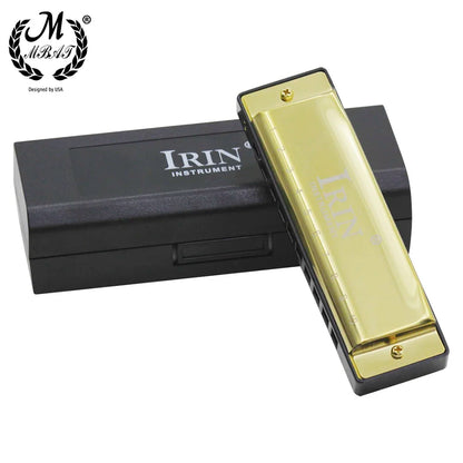 M MBAT 10 Holes 20 Tones Key G Blues Harmonica ABS Box Beginner Music Lover Woodwind Instrument High Quality Harmonica With Case