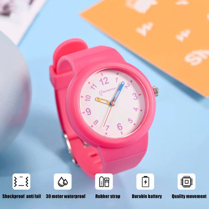 UTHAI CA03 3-12 Year Old Children's Watch Fashion Simple Sports Comfortable Waterproof High Boys Girls Quality Quartz Watches