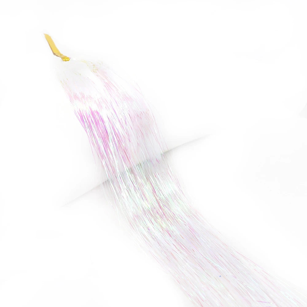 1 Pc Sparkle Shiny Hair Tinsel Hair Extensions Dazzles Women Hippie for Braiding Headdress Hair Braiding Tools Long 100cm