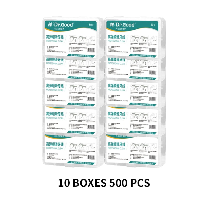 1/2/3/5/10 Box Portable Disposable Dental Floss Plastic Toothpick High-tension Dental Floss Stick Dental Floss Box ?Oral Care