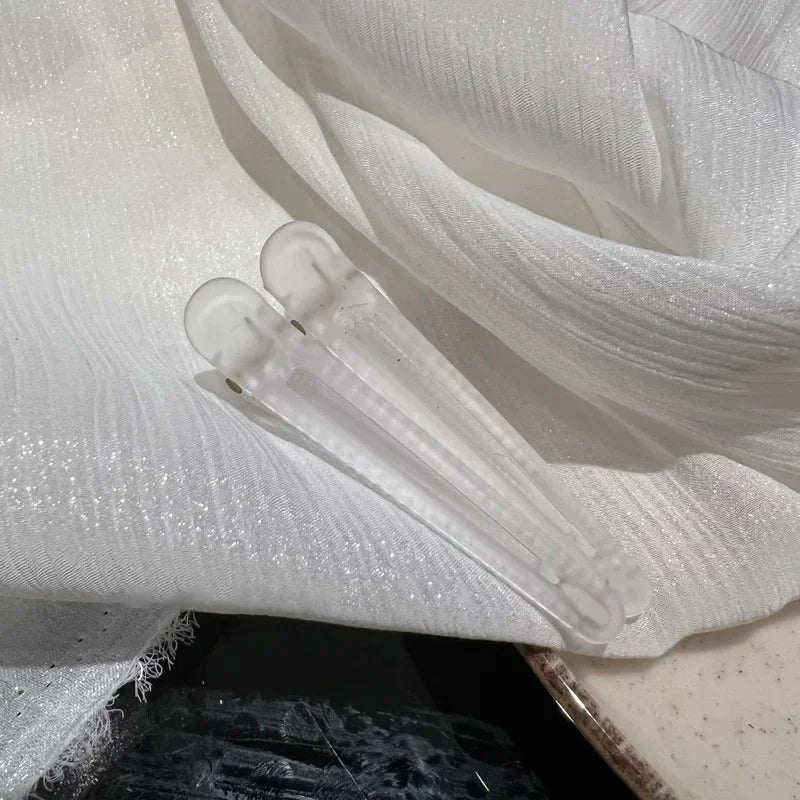 2pcs Colorful Fix Hair Hairpins Frosted Duckbill Clip Fashion Bangs Hairdressing Hair Pins Barrettes Headwear Accessories