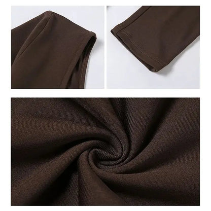 Spring Summer New Women's Long Sleeve Solid Color Skinny Jumpsuit Fashion Sports Fitness Pullover Casual Wear