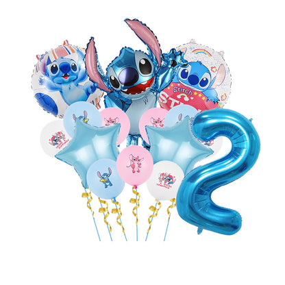 Disney Stitch Birthday Party Balloons Lilo & Stitch Balloon Sets Baby Shower for Kids Birthday Party Decorations Supplies Gifts