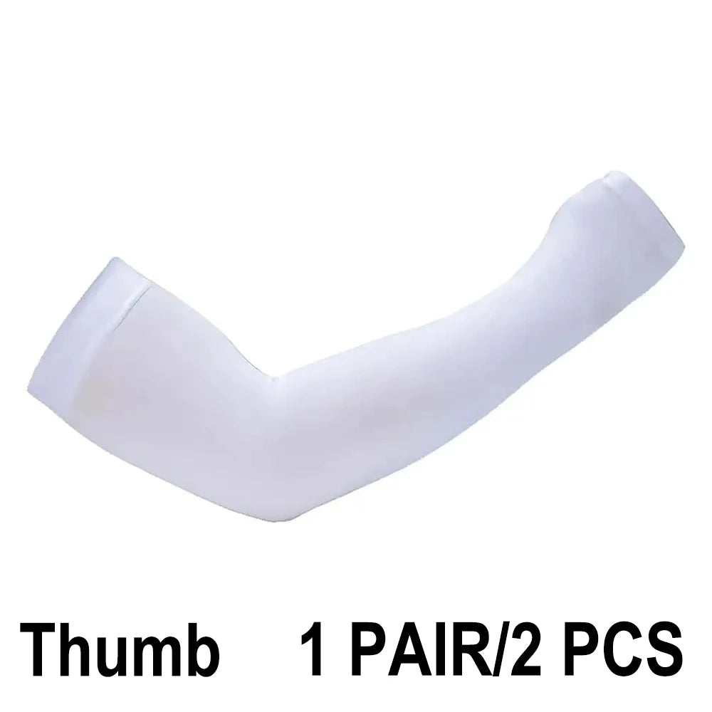 2025 NEW Ice Silk Bicycle Sleeves Summer Breathable Cycling Arm Protection Outdoor Sun UV Protect Sports MTB Road Bike Sleeves