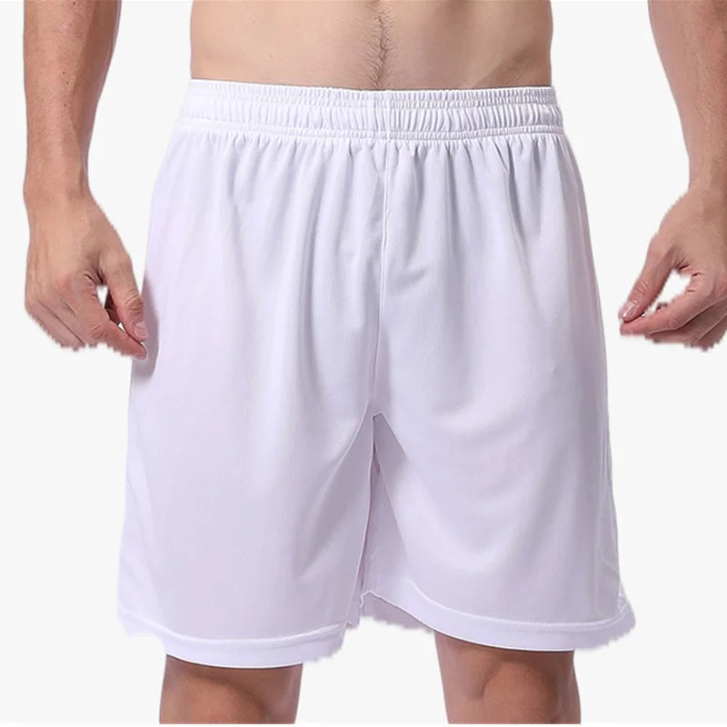 Solid Football Training Shorts Mens Summer Bottoms Running Basketball Soccer Shorts Boys Tennis Badminton Sports Shorts