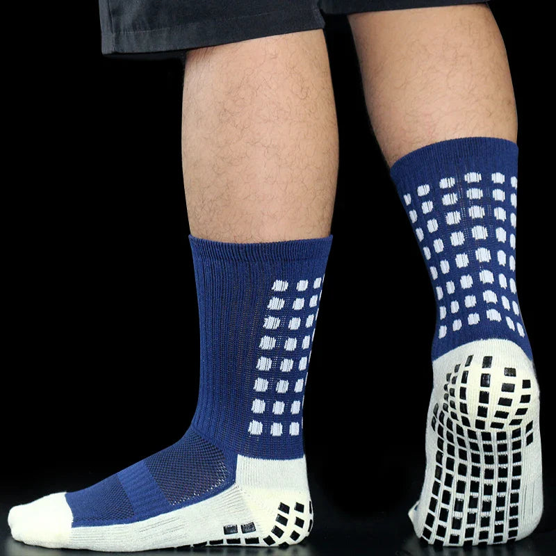 New Sports Anti Slip Soccer Socks Cotton Football Men Grip Socks calcetas antideslizantes de futbol