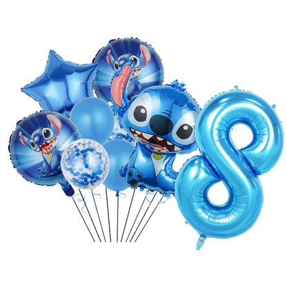 Disney Stitch Birthday Party Balloons Lilo & Stitch Balloon Sets Baby Shower for Kids Birthday Party Decorations Supplies Gifts