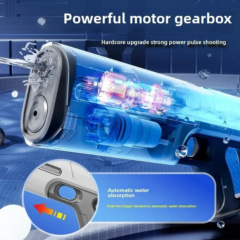 Automatically Water High Pressure Electric Water Gun Toys for Kids Summer Outdoor Pool Fight Games Children Water Toys Boys Gift