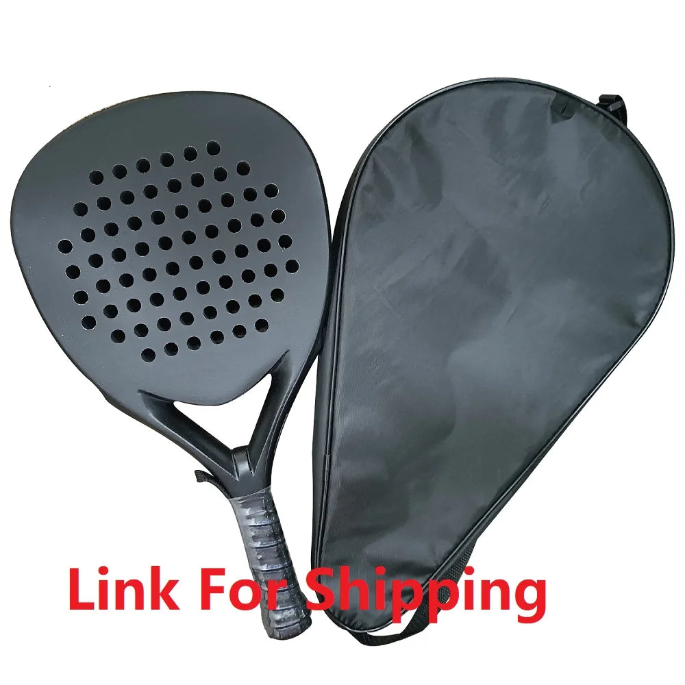 Beach Tennis Racket Full Carbon Fiber Rough Surface Outdoor Sports Racket For Men Women Adult Senior Player
