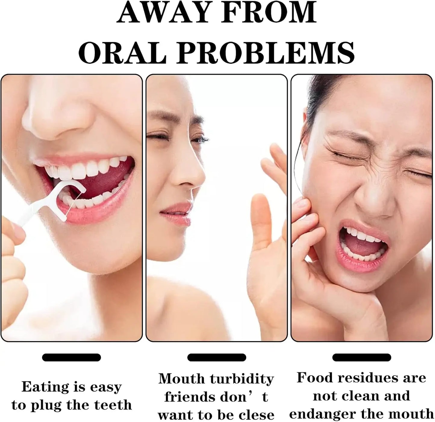 50-1000pcs Portable Dental Floss Pick Bow Shaped Super Thin Dental Floss Clean Between Teeth Interdental Brush Oral Hygiene Care